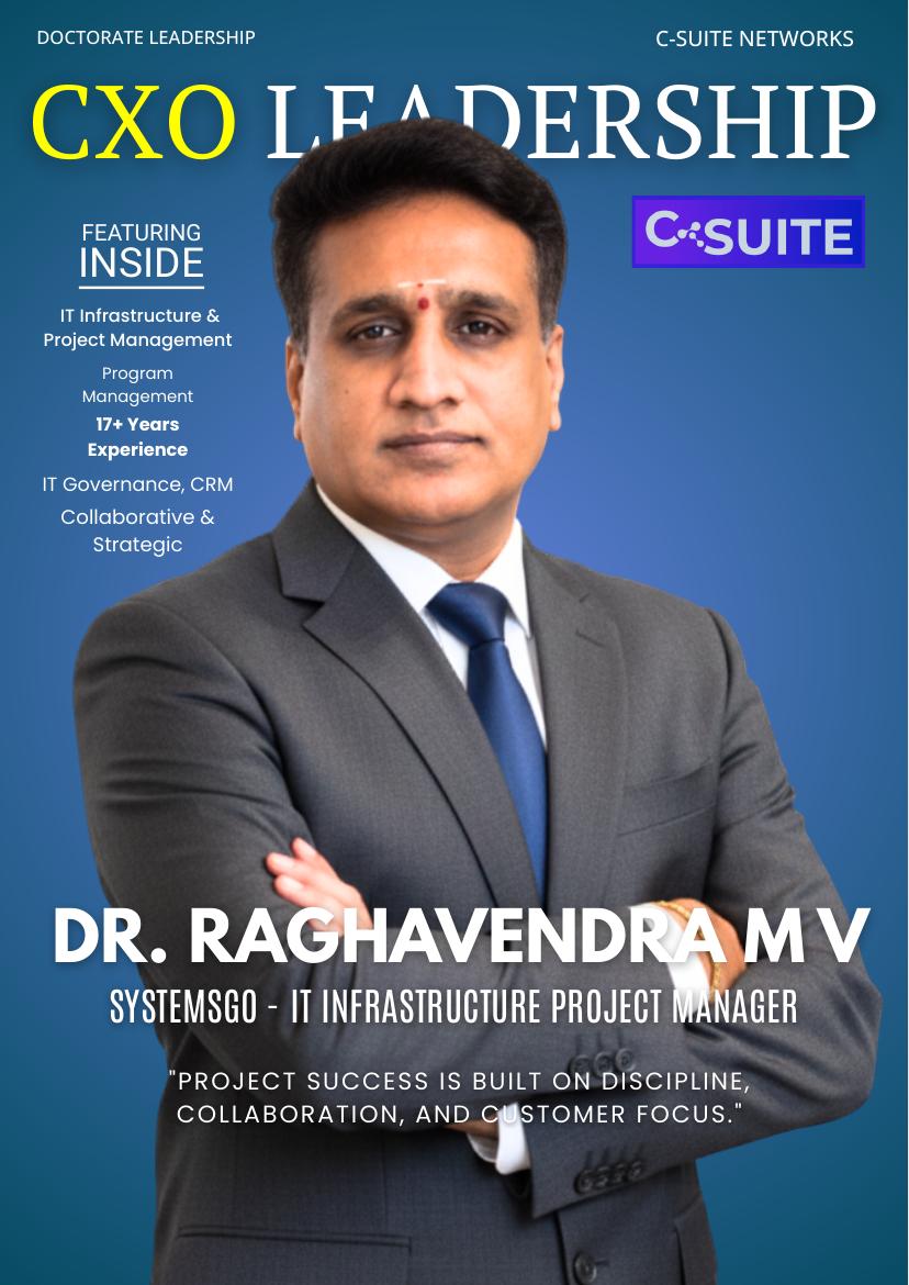Dr. Raghavendra MV - magazine cover Dr. Raghavendra MV - magazine cover