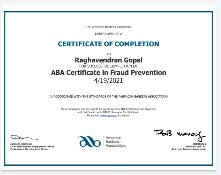 Certificate Certificate