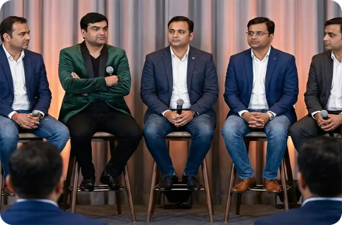 Dr. Anil Tiwari on a leadership panel Dr. Anil Tiwari on a leadership panel